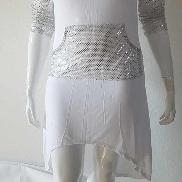 Plus-size Long Sleeve Raglan Hooded Sports Dress with Front Pouch Pocket Casual - Picture 5 of 9